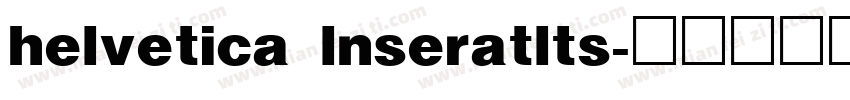 helvetica lnseratlts字体转换